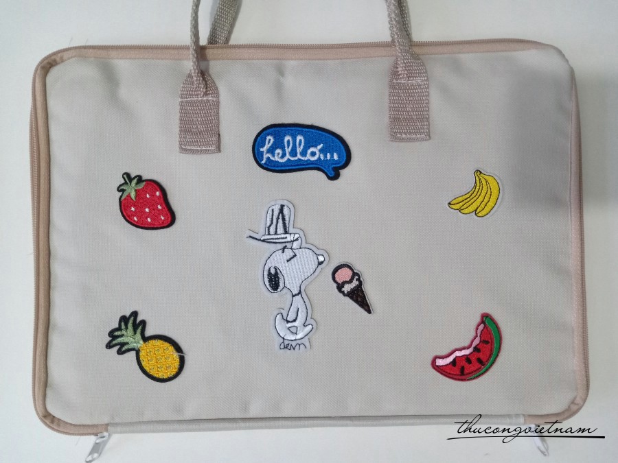Túi văn phòng phẩm 25x35cm màu kem